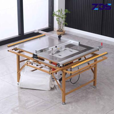 China 4500r/Min To 13000r/Min Sliding Table Saw Machine With Foldable Double Rail for sale