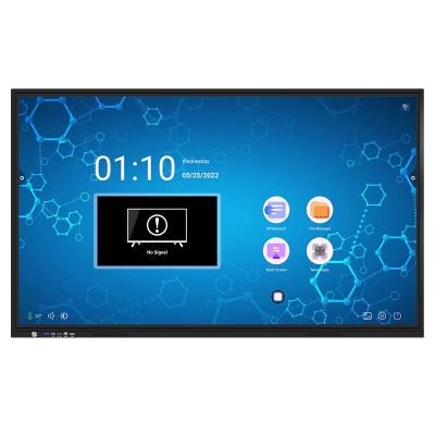 China 75 Inch 4K Split Screens Interactive Smart Board Panels With HDMI Out DP Te koop