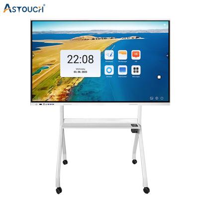 China Smart 75 Inch Interactive Whiteboard Infrared Flat Touch Panel for sale
