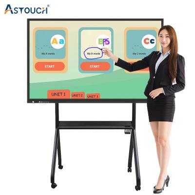 China 98 Inch Smart Interactive Panel IFP Flat Whiteboard Android 11 RoHS for sale