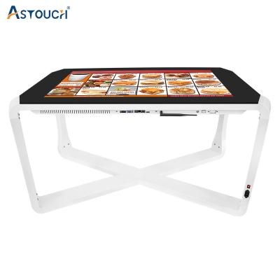 China 43 Inch Full HD Touch Screen Monitor Kiosk Indoor IP65 Waterproof Interactive Table for sale