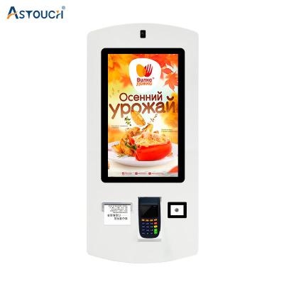 China Restaurant McDonald Self Service Kiosk Ordering Touch Screen 32 Inch for sale