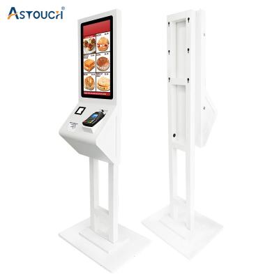 China Pcap Fast Food Self Service Restaurant Kiosk 32 Inch Interactive FCC for sale