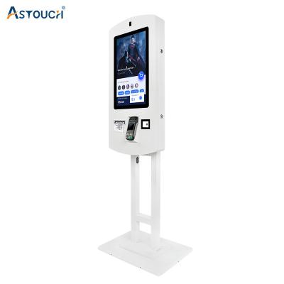 China Fast Food Self Service Kiosk 2K Pcap 32 Inch Kiosk With 10 Points for sale