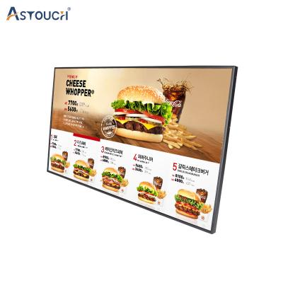 China 2K Digital Menu Boards For Advertising 43 Inch Signage Players FCC for sale
