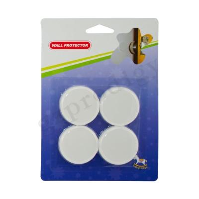 China EVA+PU Round Shape Wall Protector Bumper Door Stop With Strong Adhesive for sale
