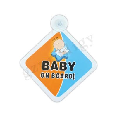 China REACH Durable Car Baby On Board Sticker Multifunctional Nontoxic for sale