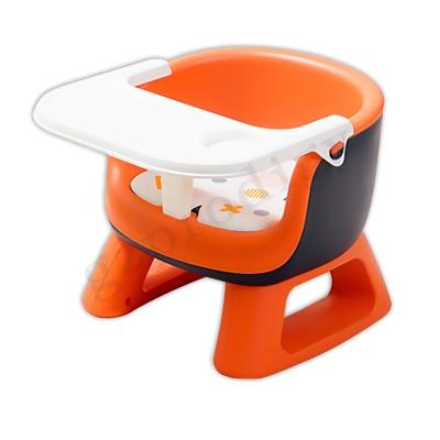 中国 取り外し可能な皿が付いているおかしくかわいい多目的赤ん坊の折りたたみ椅子のブスターの座席 販売のため