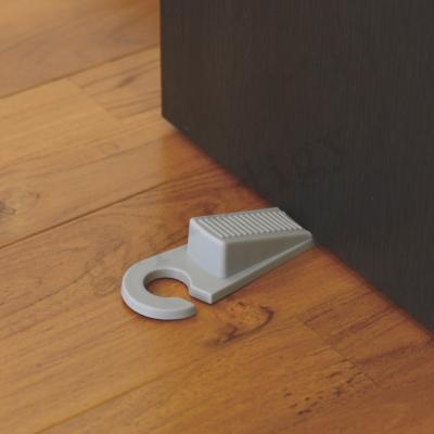 China Soft Rubber  Anti Abrasion Hook Type Anti Slip Plastic Door Wedge For Wall Protecting for sale