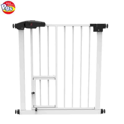 China EN1930 Extendable Pet Safety Gate , Multiscene Iron Gate For Stairs for sale
