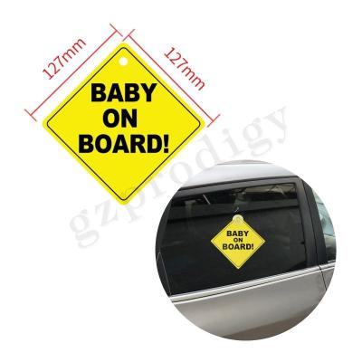 China Waterproof Baby On Board Sticker Multipurpose 135x135mm Practical for sale