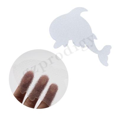 China Self Adhesive Clear View PVC Non slip bath strap Stickers For Bath Tub and Bathroom Floor for sale