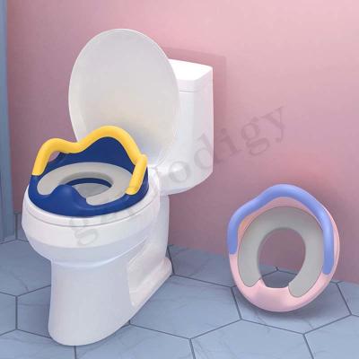 China Sturdy ABS Potty Baby Toilet Training Seat Blue Or Pink Color for sale