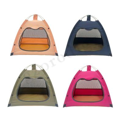 China Small Size Foldable Fabric Cat Travel House Multi Purpose Pet Tent for sale
