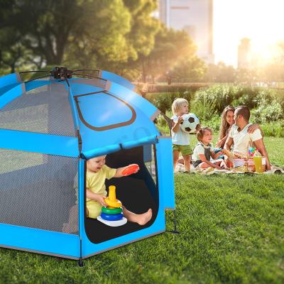 China Portable Pop Up Playhouse Outdoor UV Protection Blue Color for sale