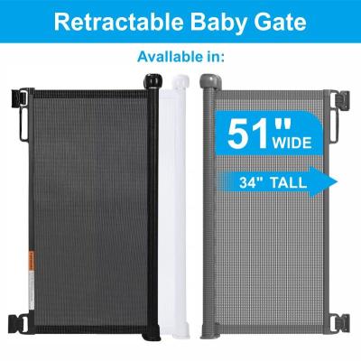 China Prodigy Baby Door Stair Gate Pet dog Retractable Safety Gate Portable Safety Gate à venda