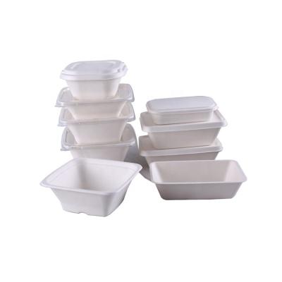 China Microwavable Compostable Bagasse Food Containers for Take out for sale