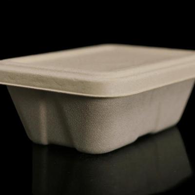 China Renewable Rectangular 950ML Compostable Takeout Containers for sale