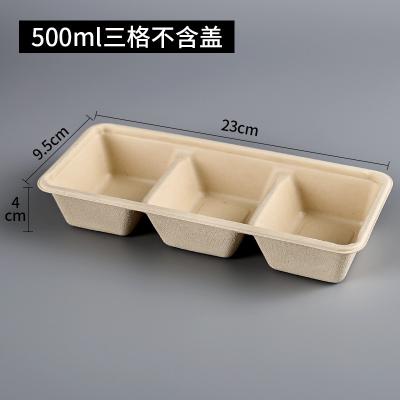 China Single Compartment Compostable Wheat Straw Bento  Box  500ml Capapcity for sale