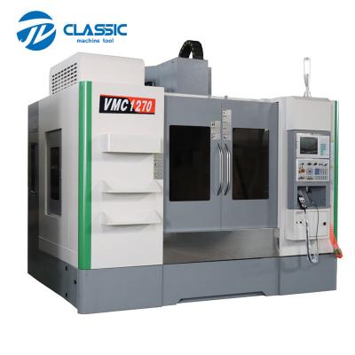 China Economical CNC vertical milling machine  aluminum profile CNC machining center VMC1270 4 axis for sale
