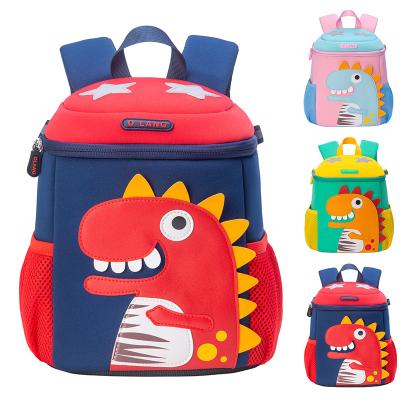 China Kindergarten Waterproof Kids Backpack Mochila Dinosaur 3D Cute Cartoon Toddler Bookbag for sale