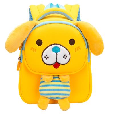 China Cartoon Children Plush Backpack Plush Neoprene Cute Dog Child Bag Kids Gift for sale