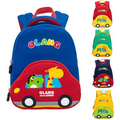 China Anti Lost Waterproof Kids Backpack 3D Car Schoolbags 2 Sizes 400g for sale