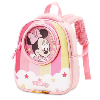 China Minnie Mickey Waterproof Kids Backpack Disney Kindergarten Childrens Anti Lost Mochila for sale