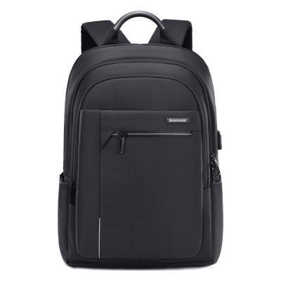 China Causal Business Laptop Backpack USB Charging Oxford Waterproof Travel Bag for sale