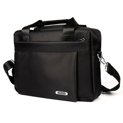 China Portable Leather Laptop Shoulder Bag Waterproof Travel Crossbody Bag Anti Theft for sale