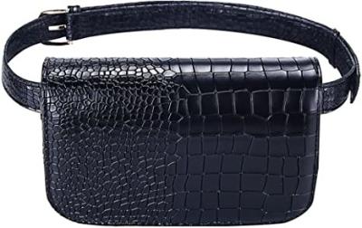 China Crocodile Small Crossbody Fanny Pack Pu Leather Purses With Cell Phone Pockets for sale