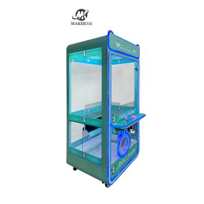 China Vending Amusement Claw Game Machine Pushing Transparent Gift Claw Crane Machine for sale