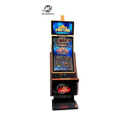 China OEM Classic Slots Game Machine 43 Inch Curved Dual Screen With Light for sale