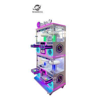 China 4 Player Arcade Big Claw Crane Machine Commercial Toy Clip Prize Game Machine for sale