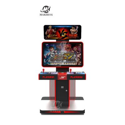중국 DC12V Arcade Game Machine 32 Inch LCD Pandora Game Box Extreme 3D Arcade Console With 8000 Fighting Games 판매용