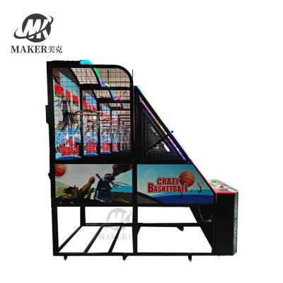 Chine Fonctionnement de pièces électroniques à l'intérieur Compétences de tir Basketball fou Street Basketball tir Arcade Machine de jeu à vendre