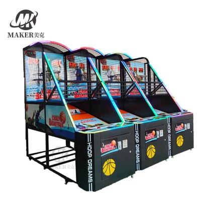 China Vermaakpark munt bediende elektronische arcade basketbal arcade game machine Te koop