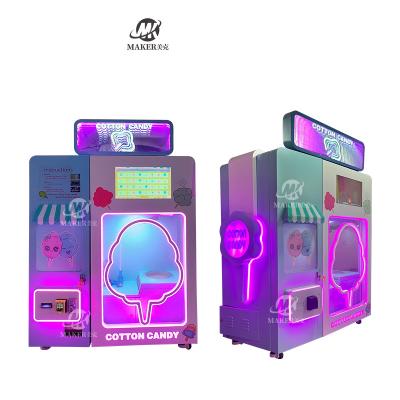China High Profit Candy Cotton Vending Machine Commercial Automatic Intelligent Colorful Sugar Making Machine Cotton Candy Mac for sale