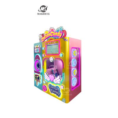 China Professional Full Automatic Cotton Candy Vending Machine Coin Operated Robot Electric with Cotton Candy Recipe Included en venta