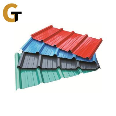 China Tecto de ferro corrugado de cor Preço de chapa de telhado de aço corrugado galvanizado ppgi pré-pintado à venda