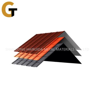 China RAL Corrugated Iron Roofing Sheet With 18 - 25mm Wave Height 235-275Mpa Yield Strength for sale
