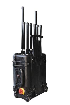 China High Power Draw Bar Box 8 Channels Mobile Signal Jammer 236W up to 200 meters block 2G.3G.4G GPSL1. WIFI .Lojack for sale