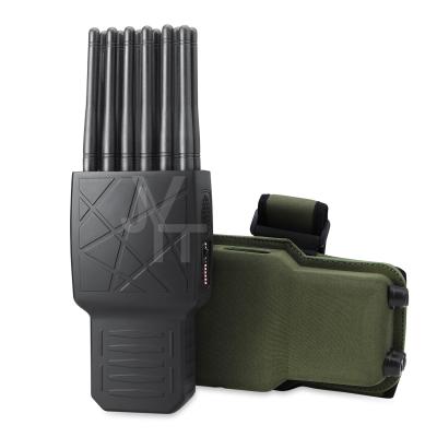 Chine World First 12 Antennas Full Bands All in One Cell Phone Signal Jammer Blocking 5.8G GPS WiFi RF Signal à vendre