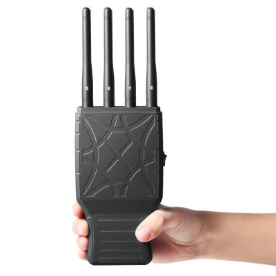 Chine Hotsale 8 antennas portable signal jammer handheld cell phone jammer with nylon case lojack version à vendre