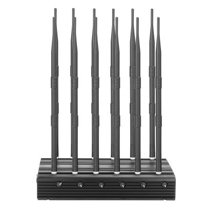 China Multifunction 30W desktop 12 antenna mobile phone signal jammer for sale
