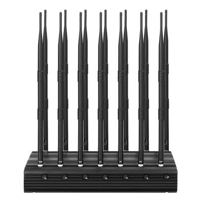 China Multifunction 35W desktop 14 antenna mobile phone signal jammer for sale