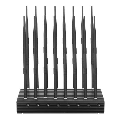China Multifunction 42W desktop 16 antenna mobile phone signal jammer for sale