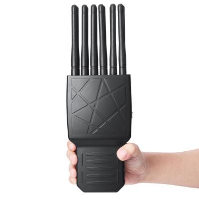 China Portable 12 Antennas Full Bands All in One  2G.3G.4G.5G Cell Phone Signal Jammer GPS 2.4GWIFI.5.2G WIFI.5.8G WIFI Signal for sale
