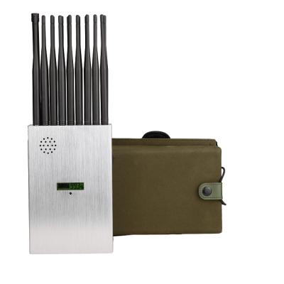 China 18 Bands Portable 2g. 3G. 4G. 5g cell phone Signal jammer/ Blocker with LCD Display, jam GPS, WIFI signals for sale
