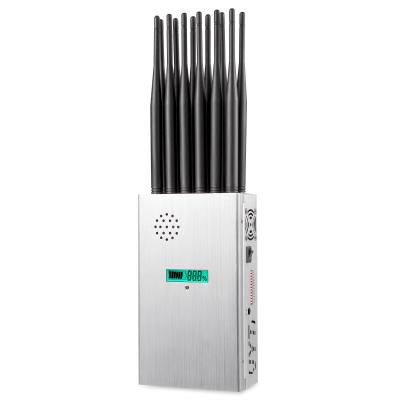 Chine 12 Antennas Plus 2G.3G.4G.5G Cell Phone Signal Jammer GPS.5.2G.5.8G WIFI  With Screen display à vendre